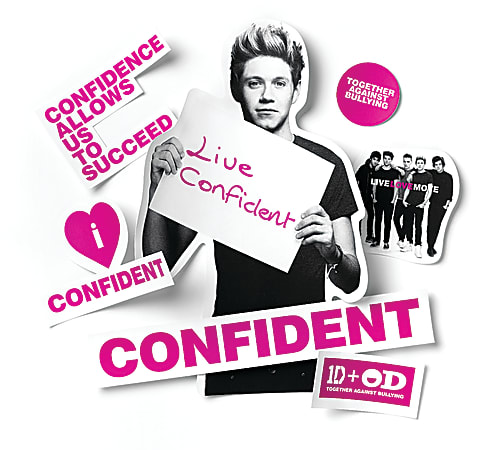 One Direction Limited Edition 1D + OD Together Locker Decals, Niall - Confident, Purple