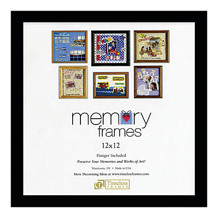 Timeless Frames Anna Memory Frame, 12" x 12", Black