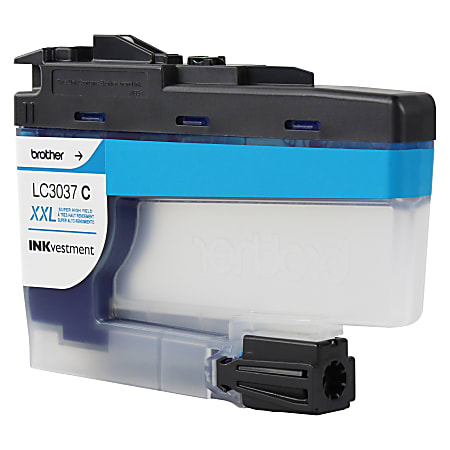 Brother Genuine LC3037C Super High-Yield Return Program Cyan INKvestment  Tank Ink Cartridge