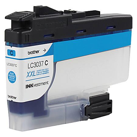 Brother Genuine LC3037C Super High-Yield Return Program Cyan INKvestment  Tank Ink Cartridge