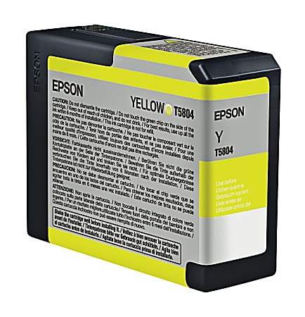 Epson® T5804 UltraChrome™ K3 Yellow Ink Cartridge, T580400