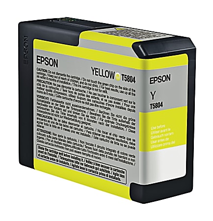 Epson® T5804 (T580400) UltraChrome™ K3 Yellow Ink Cartridge