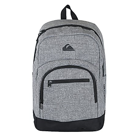 Quiksilver Schoolie Backpack For 17" Laptops, Heather Gray