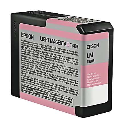 Epson® T5806 UltraChrome™ K3 Light Magenta Ink Cartridge,
