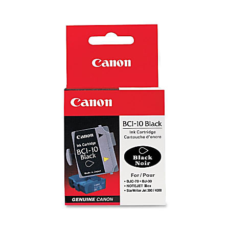 Canon BCI-10 Ink Cartridge - Black - Inkjet - 170 Pages - 1 Pack