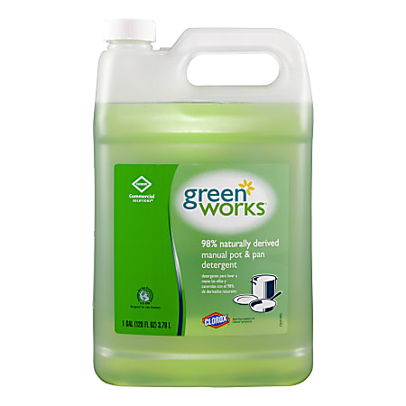 Green Works® Natural Dishwashing Liquid, 128 Oz Bottle