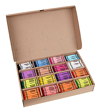 Crayola Classpack Standard Crayons 16 Assorted Colors Pack Of 800 Crayons -  Office Depot