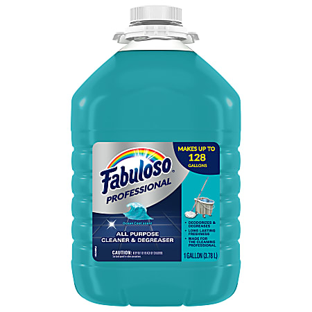 Fabuloso Ocean Multi-use Cleaner - Concentrate - 128 fl oz (4 quart) - Ocean Cool, Pleasant Scent - 4 / Carton - Long Lasting, pH Neutral, pH Balanced, Easy to Use, Rinse-free - Blue