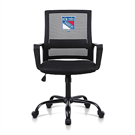 Imperial NHL Mesh Mid-Back Task Chair, New York Rangers