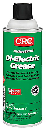 CRC NLGI Grade 2 Di-Electric Grease, 16 Oz Aerosol Cans, Pack Of 12 Cans