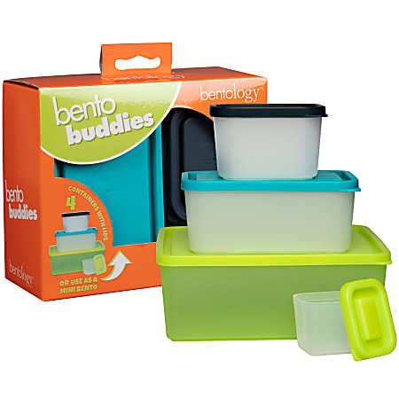 Bentology Bento Buddies Lunch Box Set, Assorted Colors