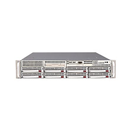 Supermicro A+ Server 2021M-T2R+V Barebone System - nVIDIA MCP55 Pro - Socket F (1207) - Opteron (Dual-core), Opteron (Quad-core) - 1000MHz Bus Speed - 128GB Memory Support - DVD-Reader (DVD-ROM) - Gigabit Ethernet - 2U Rack