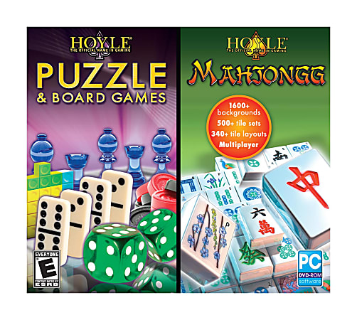 Encore™ Hoyle® Mahjong And Puzzle Board, For PC, Traditional Disc