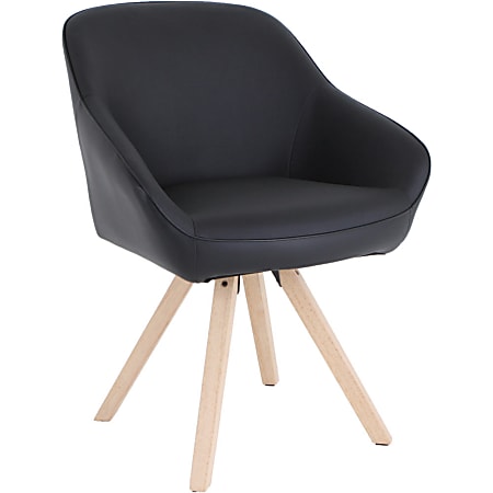 Lorell® Modern Guest Chair, Black