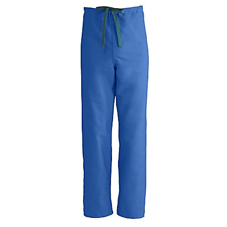 Medline ComfortEase™ Unisex Reversible Drawstring Pants, 4X, Royal Blue