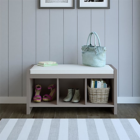 Ameriwood home storage bench with cushion sale