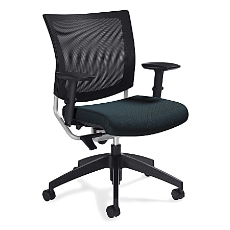 Global® Graphic Mesh-Back Task Chair, 36"H x 25"W x 24"D, Sapphire