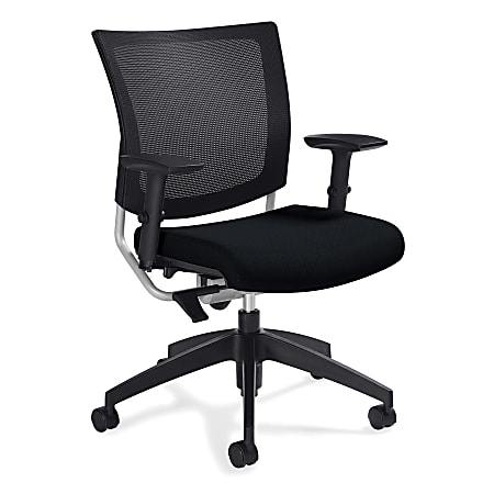Global® Graphic Mesh-Back Task Chair, 36"H x 25"W x 24"D, Black