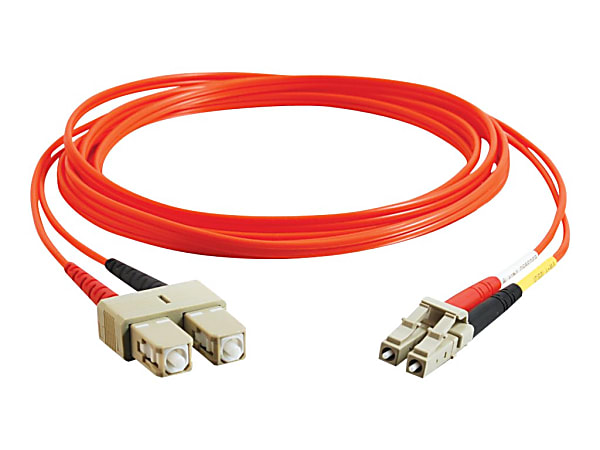 C2G 5m LC-SC 62.5/125 Duplex Multimode OM1 Fiber Cable - Orange - 16ft - Patch cable - LC multi-mode (M) to SC multi-mode (M) - 5 m - fiber optic - duplex - 62.5 / 125 micron - OM1