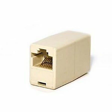 Belkin RJ45 Inline Coupler - 1 x RJ-45 Female - 1 x RJ-45 Female - Ivory