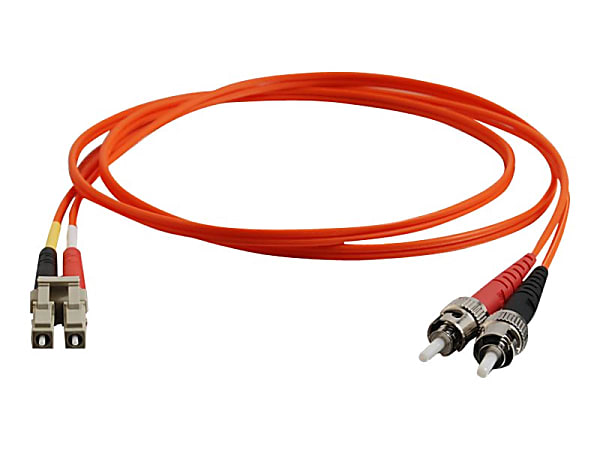C2G 1m LC-ST 62.5/125 Duplex Multimode OM1 Fiber Cable - Orange - 3ft - Patch cable - LC multi-mode (M) to ST multi-mode (M) - 1 m - fiber optic - duplex - 62.5 / 125 micron - OM1
