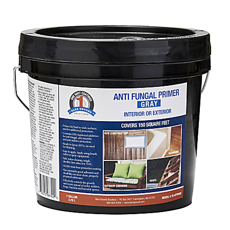 Bare Ground Solutions 1 Shot Antifungal Primer, 128 Oz, Gray