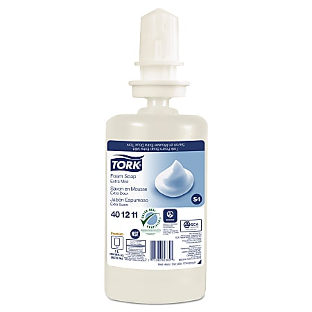 Tork® Premium Extra Mild Foam Hand Soap, Unscented, 33.8 Oz, Carton Of 6 Boxes
