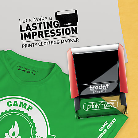 Camp Stamp  Label Clothing with the Trodat Self-Inking Laundry Stamp –  starlightlabels