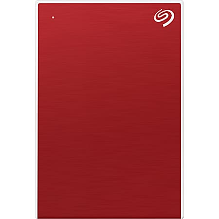 Seagate One Touch STKC4000403 4 TB Portable Hard Drive - 2.5" External - Red - USB 3.0 - 2 Year Warranty