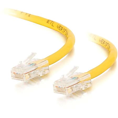 C2G-7ft Cat5e Non-Booted Crossover Unshielded (UTP) Network Patch Cable - Yellow - Category 5e for Network Device - RJ-45 Male - RJ-45 Male - Crossover - 7ft - Yellow