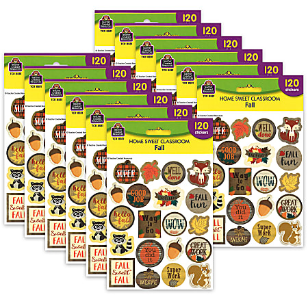 Teacher Created Resources Stickers Home Sweet Classroom Fall 120 Per ...