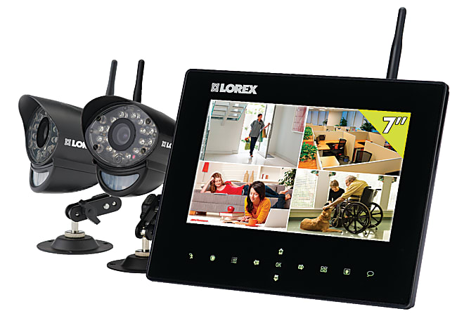 Lorex LW2732 1-Channel Surveillance System With 2 Wireless Cameras and 7" LCD Monitor