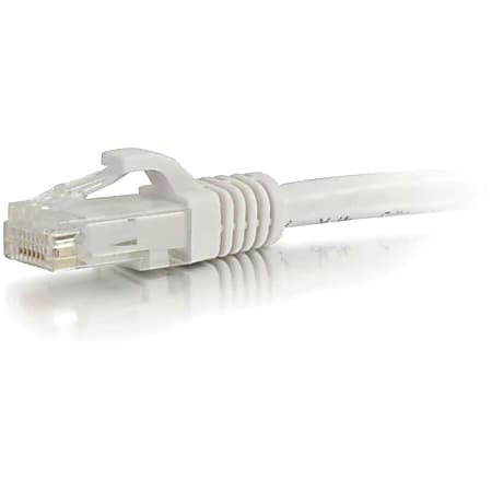 C2G 25ft Cat5e Ethernet Cable - Snagless Unshielded (UTP) - White - Category 5e for Network Device - RJ-45 Male - RJ-45 Male - 25ft - White
