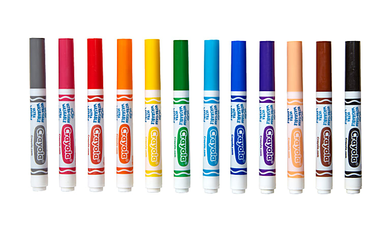 Crayola Washable Markers Broad Line Assorted Classic Colors