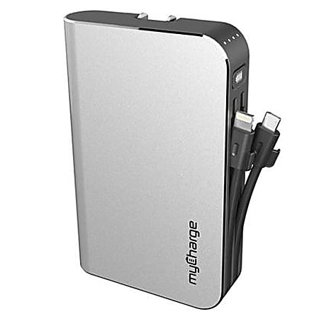 myCharge HubMax Portable Charger, Silver, HB10V