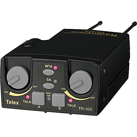 Telex TR-825 UHF Two-Channel Binaural Wireless Beltpack -