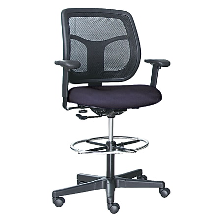 Raynor® Eurotech Apollo VDFT9800 Drafting Stool, 46 1/2"H x 26"W x 24 4/5"D, Purple Simplicity Violet Fabric
