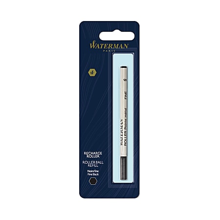 Waterman® Rollerball Pen Refill, Fine Point, 0.5 mm, Black
