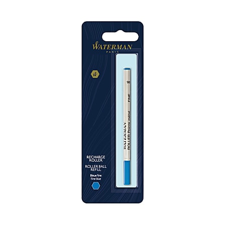 Waterman® Rollerball Pen Refill, Fine Point, 0.5 mm, Blue