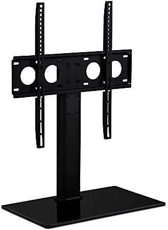 Mount-It! MI-847 Tabletop TV Stand For TVs Up To 55", 24"H x 16-5/8"W x 10-1/8"D, Black