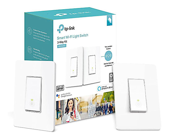 TP-Link Kasa Smart HS210 3-Way Light Switches, White,