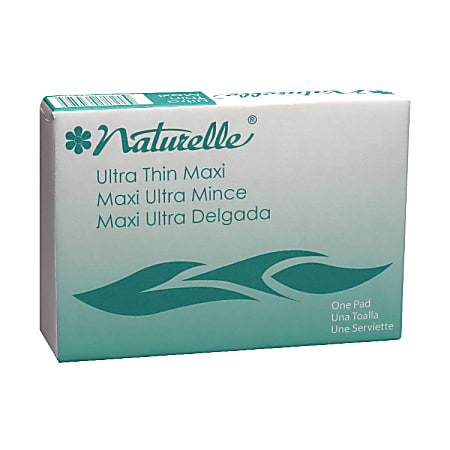 Naturelle Ultra Thin Maxi Pads For Vending, Box Of 200