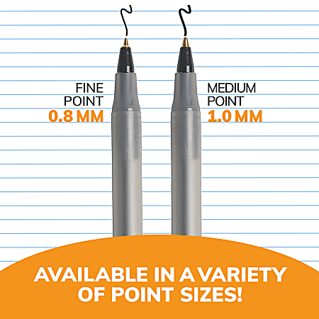 Ballpoint pen thickness sale