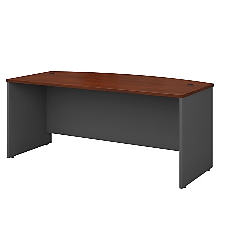 Bush Business Furniture Components Bow Front Desk 72 W x 36