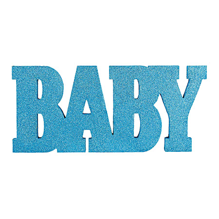 Amscan Oh Baby Boy Standing Sign, 8" x 18", Blue