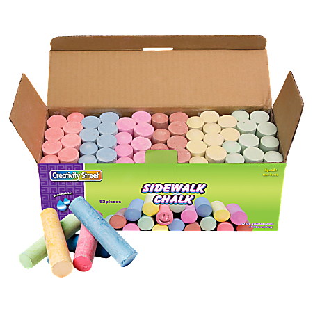  Crayola Washable Sidewalk Chalk, Assorted