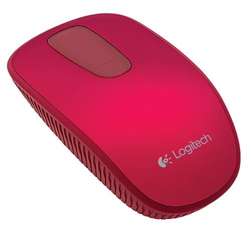 Logitech® T400 Zone Touch Mouse, Red Velvet
