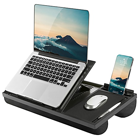 LapGear Ergo Pro Lap Desk, 3.1H x 20.5W x 10.5D, Black