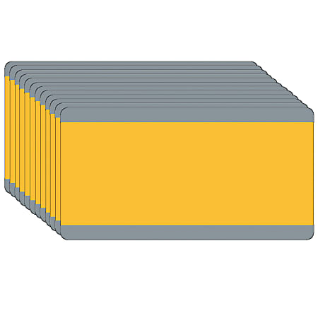 Ashley Productions Big Reading Guides, 3-3/4" x 7-1/4", Goldenrod, Pack Of 12 Guides
