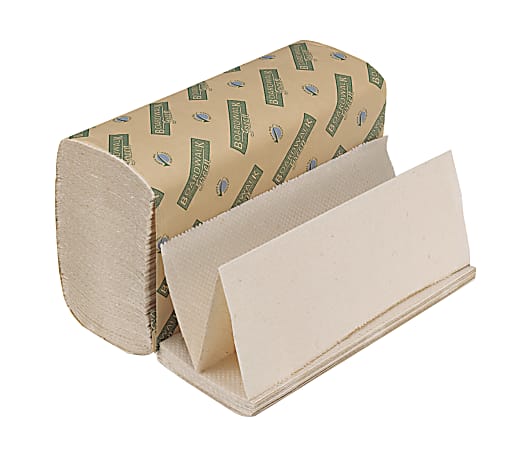 Boardwalk Green Multi-Fold 1-Ply Paper Towels, 200 Sheets Per Pack, Case Of 20 Packs